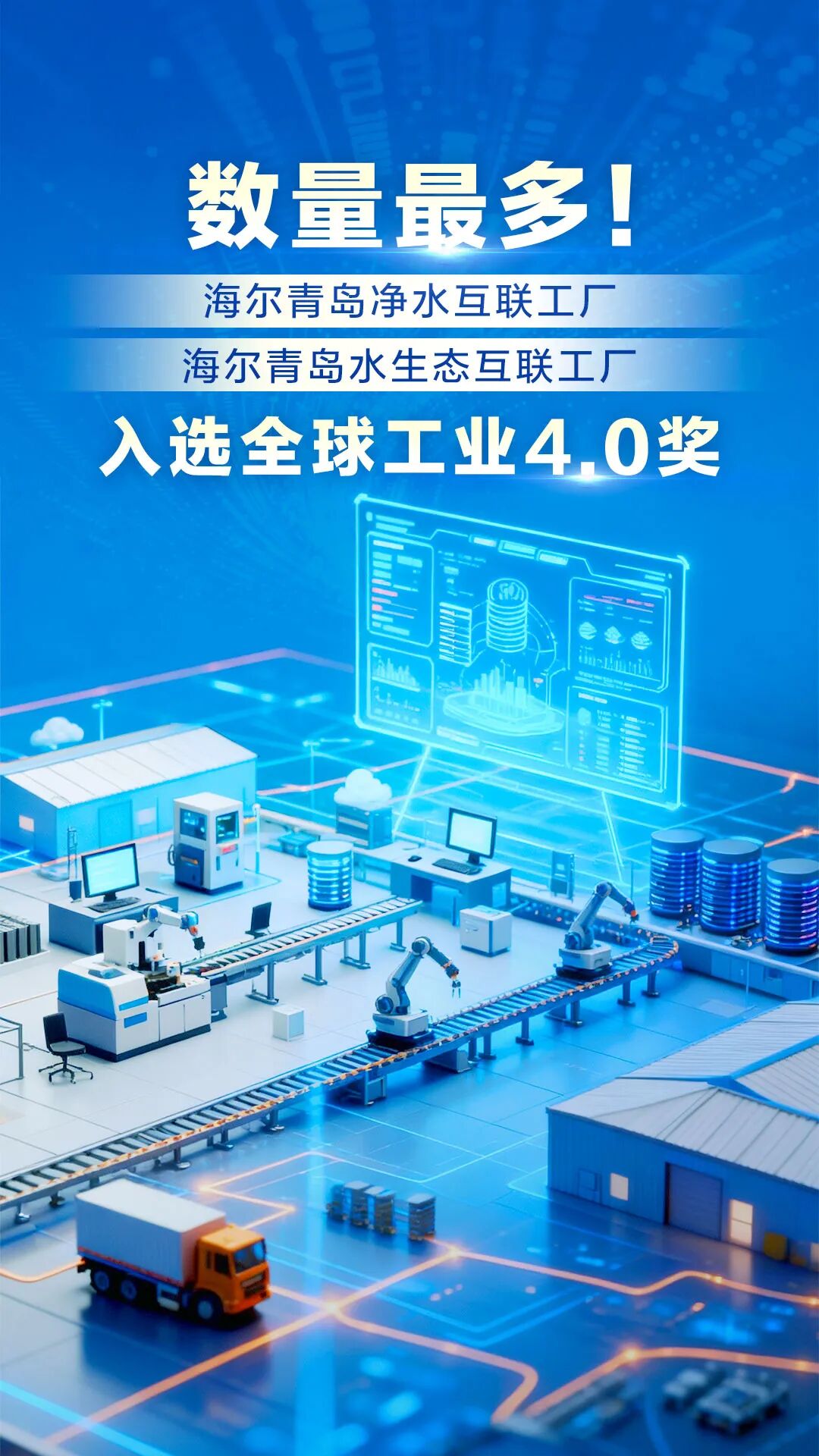 數量最多！海爾再添兩家工廠入選全球工業4.0獎 市場調查揭示智能制造的勝利密碼